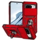 thumbnail image 1 of Funda Resistente Anillo Soporte Google Pixel 8 Privacidad Cámara Montaje Magnético Rojo, 1 of 5