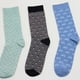 thumbnail image 4 of Calcetines Hombre Tripack Print Mix Celeste Corona, 4 of 4