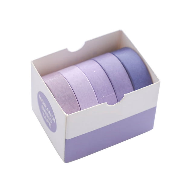 5 Rolls of Decorative Washi Tape - Perfect for Journaling, DIY, Crafts & Scrapbooking - 10mm (0.4 Inch) Wide & 2 Meters (2.2 Yards) Long