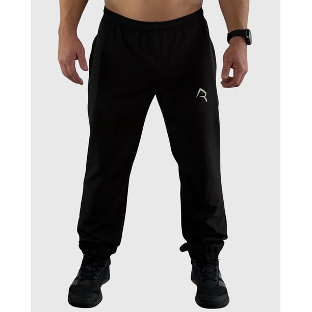 Pantalon Deportivo Running Pant Zip Negro Hombre Konko