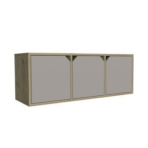 Fmfurniture - Biblioteca 3 Puertas Fm-019C - Café Claro
