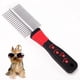 thumbnail image 2 of Peine para perro Gato, peine para aseo de perros, mascota Gato, peine para aseo de perros, herramienta Cotado, rastrillo de piel de doble cara, herramienta mascota, peine de acero inoxidable, redondo,, 2 of 7