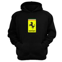 Genérico - Polerón Canguro Ferrari Negro Talla Xs Unisex
