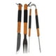 thumbnail image 1 of Set Parrillero 3 Piezas Inoxidable Con Mango De Madera - SC, 1 of 3