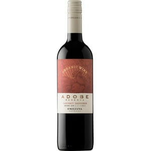 Adobe - Vino Cabernet Sauvignon Reserva Organico 750 Ml (6 Un)