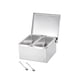 thumbnail image 4 of Organizador De Caja De Condimentos Con Tapa, Botes De Especias De Acero Inoxidable Para Cocina Casera, Dos Rejillas, 4 of 5