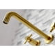 thumbnail image 3 of Grifo romano para bañera Kingston Brass Concord KS8027DX, latón cepillado, 3 of 7