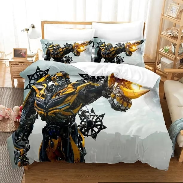 Tran Formers Bedding Set Boys Girls Duvet Cover Pillowcase Bed boys Adult Home Textileextile