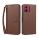 thumbnail image 1 of Funda Tipo Billetera para Motorola Moto G84 5G con Soporte y Bolsillo con Cierre Marrón, 1 of 1
