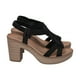 thumbnail image 3 of Sandalia Mujer Negro Taco Medio Camila Police, 3 of 5