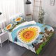 thumbnail image 1 of 3pcs Duvet Cover Set Featuring And Rabbits in Springtime - Bedding Set (Includes Duvet Cover + Pillowcases No Filling), 1 of 1