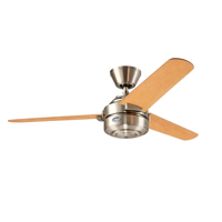 Ventilador De Techo Hunter Carrera Niquel 52