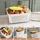 thumbnail image 5 of Recipientes de almacenamiento de frutas KEMETHY, paquete de 10 para nevera con coladores, 5 of 7