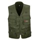 thumbnail image 1 of Chaleco Multibolsillo Con Cremallera Para Hombre, Caza, Pesca, Viaje, Al Aire Libre, Verde Militar, XXL, 1 of 3