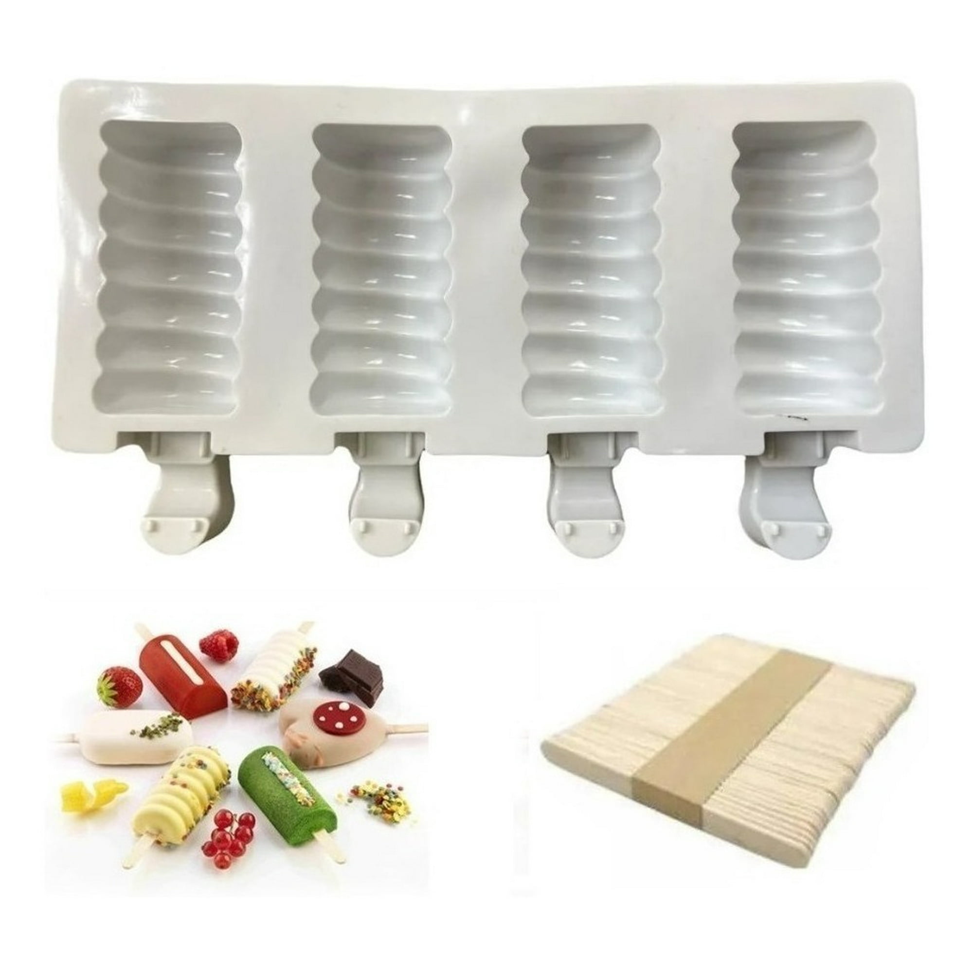 Genérico - Moldes De Silicona Para Paletas De Helado