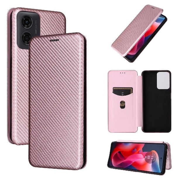 Funda Flip para FOXDOCK Motorola MOTO G04/G24 - Funda magnética de negocios, funda protectora delgada