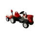 thumbnail image 2 of Tractor Mini Con Carro Eléctrico Niños Rojo, 2 of 5