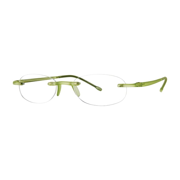 Scojo New York Gels Original Gafas de Lectura con Luz Azul | 2.75x FERN CRYSTAL | Para Hombres y Mujeres | Estilosas, Lentes Resistentes a los Arañazos