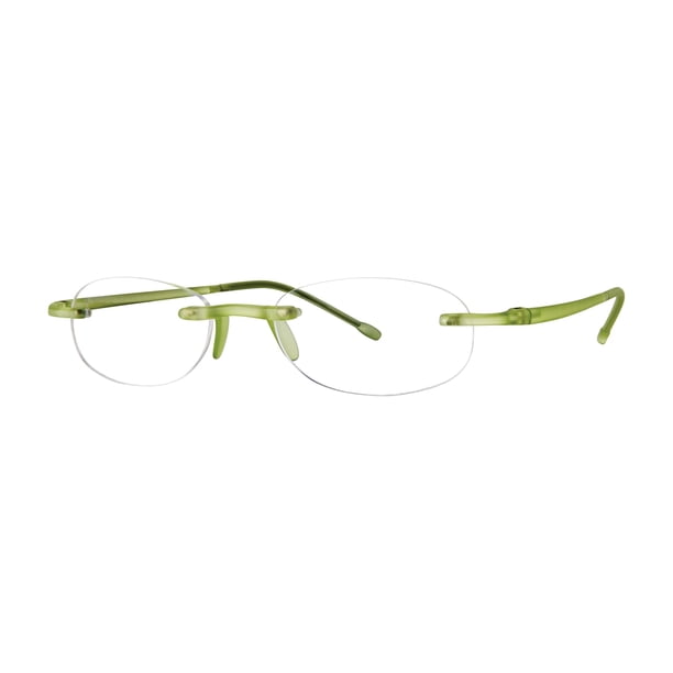 Scojo New York Gels Original Gafas de Lectura con Luz Azul | 2.75x FERN CRYSTAL | Para Hombres y Mujeres | Estilosas, Lentes Resistentes a los Arañazos