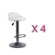 thumbnail image 1 of Piso Bar taburete PARIS Blanco Crudo PACK X4, 1 of 5
