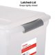 thumbnail image 4 of Caja de archivos STAPLES 44 cm x 35 cm x 28 cm con tapa transparente y pestillo, 4 of 5