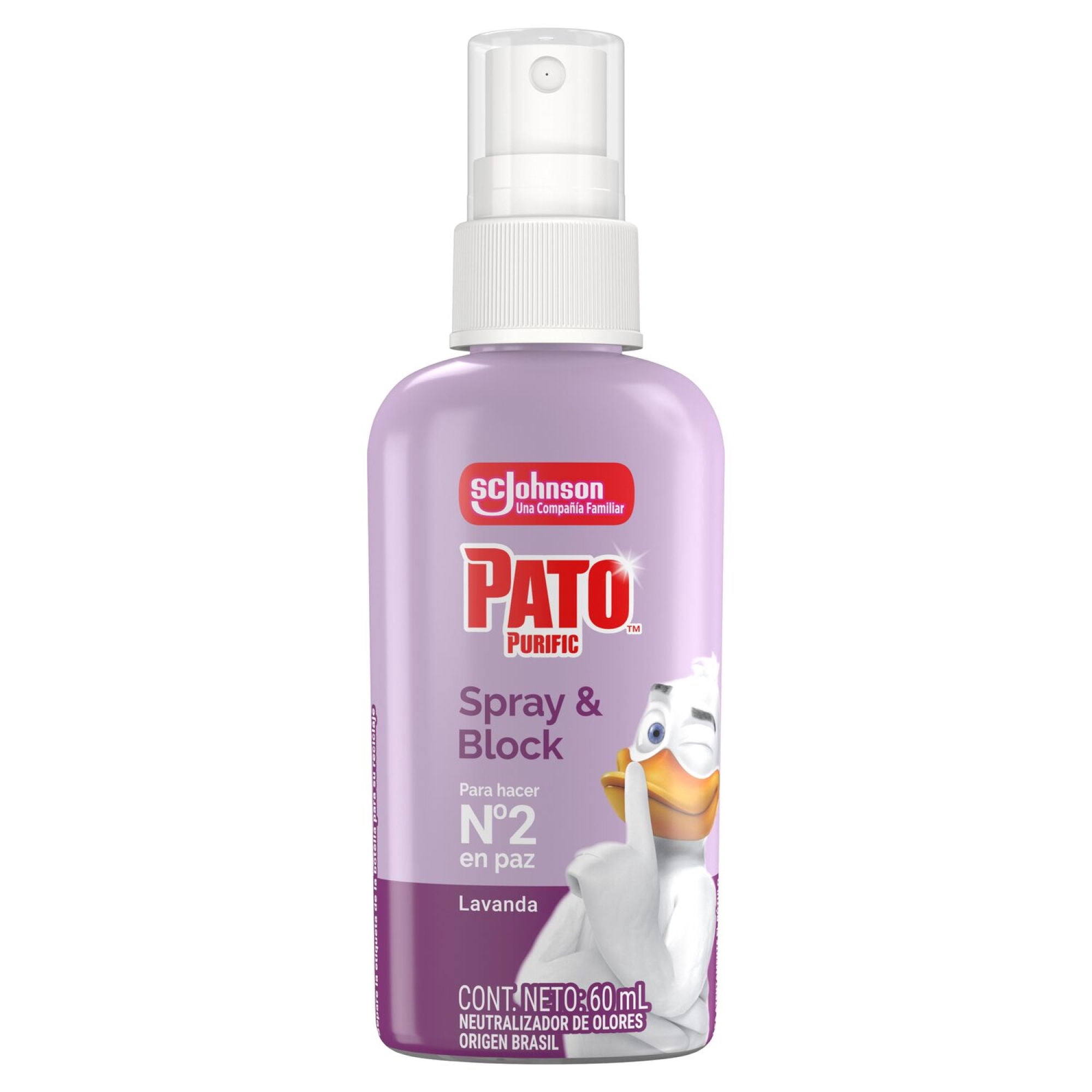 Neutralizador De Malos Olores Para Baño Inodoro Lavanda Spray 60 ml Pato purific