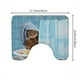 thumbnail image 1 of 1pc Cute Bathroom Set with Shower Curtain, Non-Slip Rug, Toilet Mat, and Lid Cover Pad - Perfect for Bathroom Decor and Organization, 1 of 5