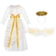 thumbnail image 4 of Vestido dorado de Spooktacular Creations con disfraz de ángel, tamaño grande, de 10 a 12 años, 4 of 5