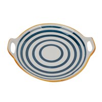 Homewell - Plato Loza Gris 27X3Cm