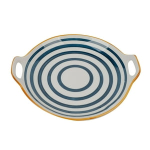 Homewell - Plato Loza Gris 27X3Cm