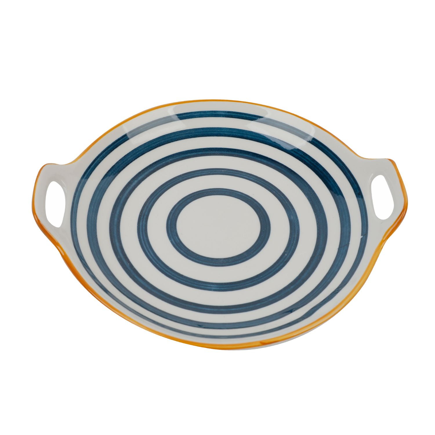 Homewell - Plato Loza Gris 27x3cm