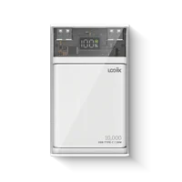 Logiix Piston Power 10000 Mah Cristal/White