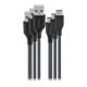 thumbnail image 1 of Cable USB-A a USB-C Insignia de 4, 6 y 10 pies, pack de 3, 1 of 3