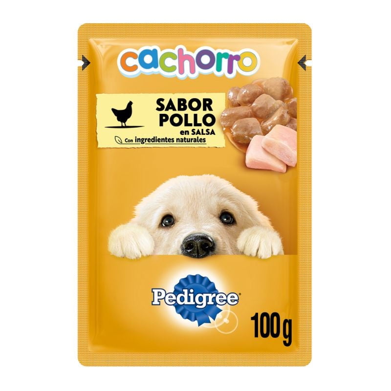 Alimento Húmedo Cachorro Sabor Pollo Pouch 100 g Pedigree