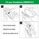 thumbnail image 4 of Almohadillas ACCOUTA para JVC HA‑S30BT de cuero proteico y espuma de memoria, 4 of 9