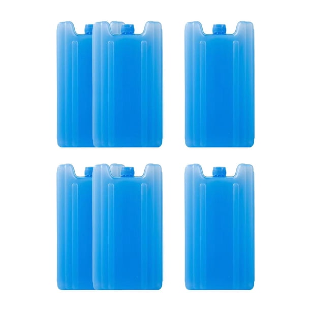 6 bolsas de hielo, bloques de hielo, portátiles, ligeras, para congelador, loncheras, neveras portátiles para viajes, camping, hogar, senderismo y pes