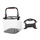thumbnail image 4 of Contenedor De Almacenamiento Para Acampar De Engranaje De Pesca Plegable Para Viajar Pescando Negro24cm Lateral, 4 of 5