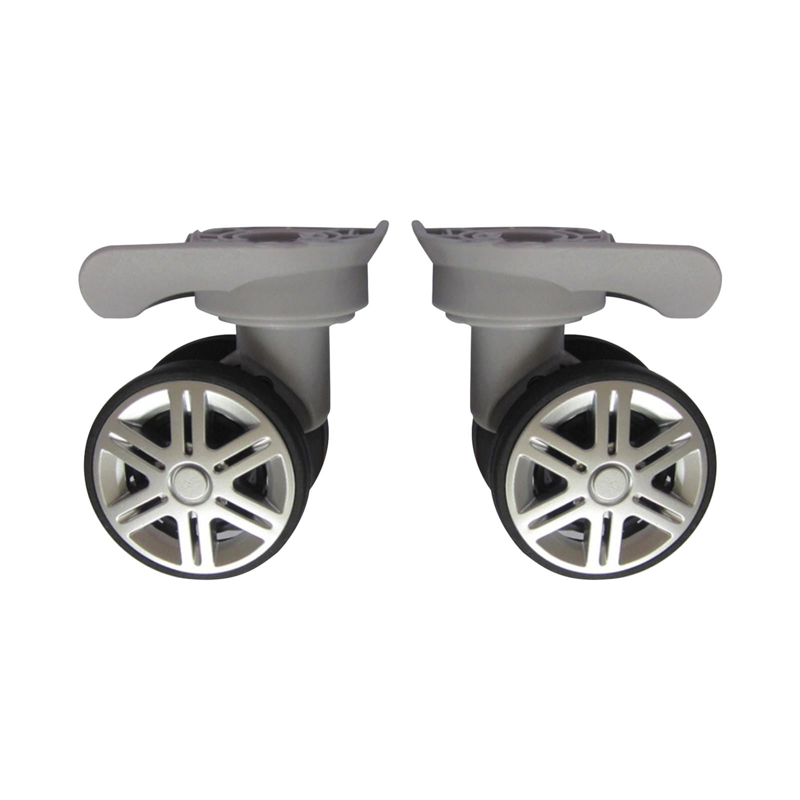 Magideal - Paquete De 2 Ruedas De Maleta De Viaje Ruedas De Carrito De Ruedas De Doble Hilera Instalan Fácilmente Una Buena Capacidad De Carga De Carga Porosa En Gris Claro