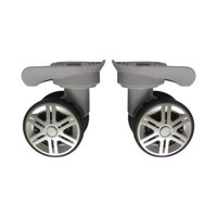 Magideal - Paquete De 2 Ruedas De Maleta De Viaje Ruedas De Carrito De Ruedas De Doble Hilera Instalan Fácilmente Una Buena Capacidad De Carga De Carga Porosa En Gris Claro