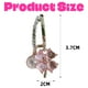 thumbnail image 5 of Pendientes elegantes de moda con hebilla de oreja de perla de flor de cuatro hojas morada, pendientes ligeros de lujo, 5 of 5