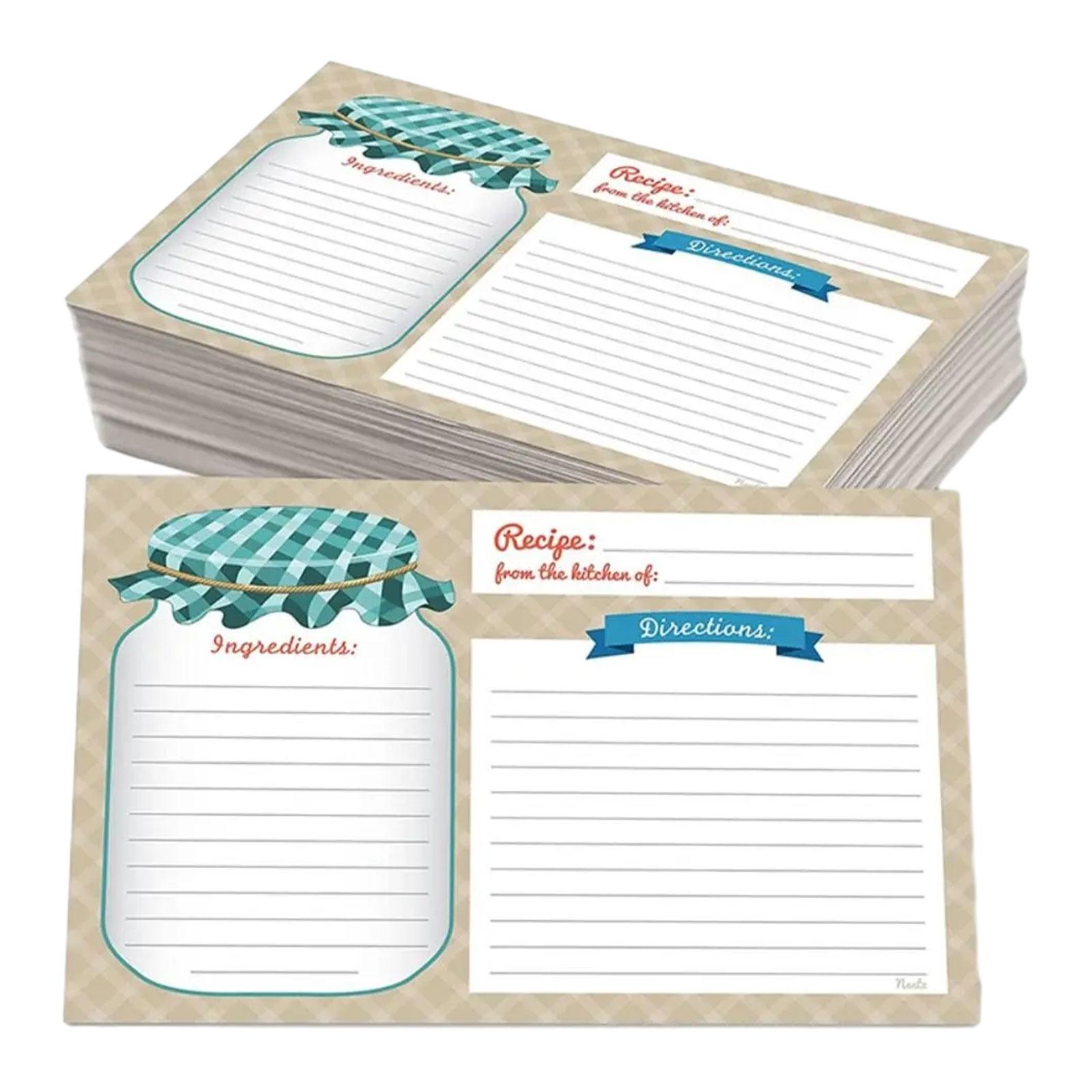 Bothyi - 50X Tarjetas De Cocina Tarjetas De Título Portátiles Para Cumpleaños Día De La Madre Vacaciones