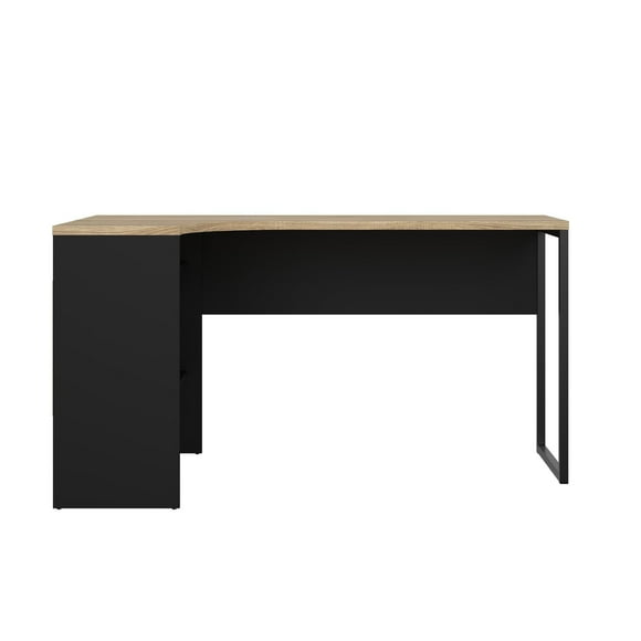 Escritorio Function Plus 2 Cajones Negro Mate - Roble