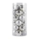 thumbnail image 1 of 24 Piezas Adornos De Bolas De Navidad DIY Para Graduación Árbol De Navidad Exterior Plata, 1 of 5