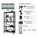 thumbnail image 4 of Repisa Estante 163x72x34 5 Niveles Metalica Plegable Ruedas, 4 of 5