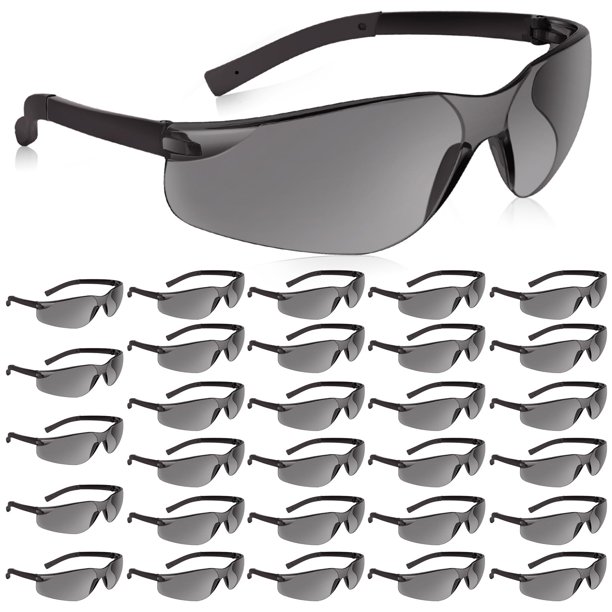 Gafas de seguridad Salfboy Tinted, paquete de 30 unidades, ANSI Z87.1, resistentes a los arañazos
