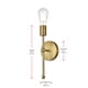 thumbnail image 2 of Aplique de Pared Living District Keely Negro Latón 31 cm, 2 of 9