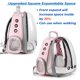 thumbnail image 3 of Mochila transportadora para gatos LOLLIMEOW Bubble Expandable Rosa, 3 of 7