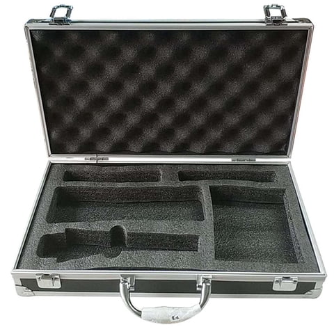 Bothyi - Mic Gear Storage Box Sistema De Guía Con Asa Caja De Instrumentos Estuche Para Micrófono Negro