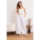 thumbnail image 1 of Pantalón Mujer Casual Recto Algodón Tipo Lino Tiro Alto 7003, 1 of 3