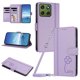 thumbnail image 1 of Funda Cartera Trébol para Motorola Edge 70 5G con Ranuras Tarjetas y Carga Inalámbrica Morado claro, 1 of 6